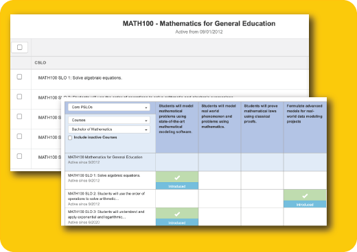 Learning Outcome Assessment & Mapping